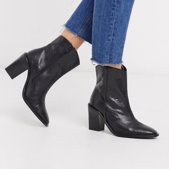 🆕 Free People Barclay Western Black Bootie - Picture 3 of 15